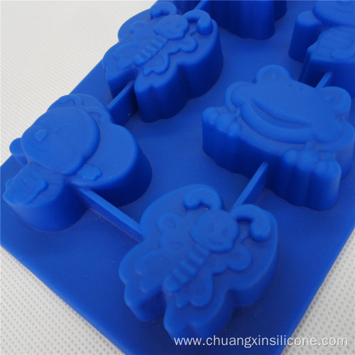 Silicone Kitchenware Ice Tray Bee And Frog 8-Cup